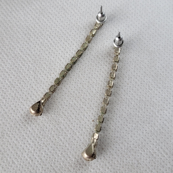 Rhinestone Drop Earrings - Picture 7 of 9